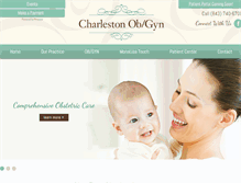 Tablet Screenshot of charlestonobgyn.com